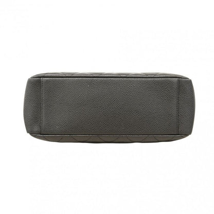 Chanel Tote Bag Matelasse Chain Caviar Skin Black Gold Hardware Women