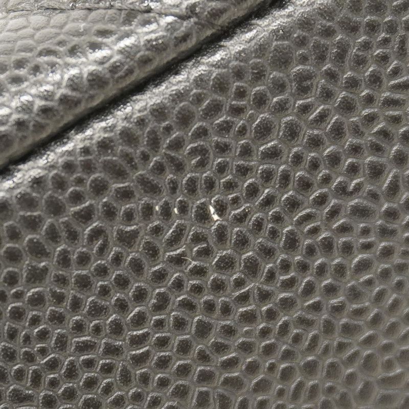 Chanel Tote Bag Matelasse Chain Caviar Skin Black Gold Hardware Women