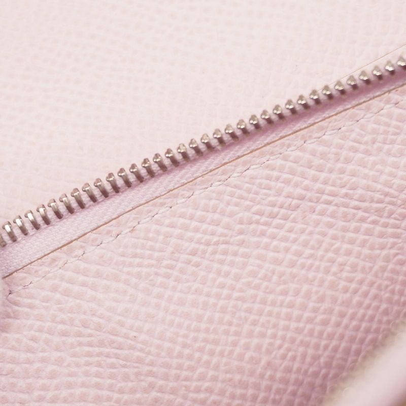 Hermes Shoulder Wallet Kelly Wallet Togo Vaux Epson Mauve Pale Silver Hardware