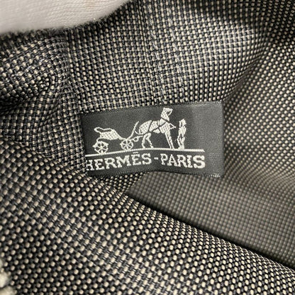 Hermes Handbag Her Line PM Canvas Gray Silver Hardware Women