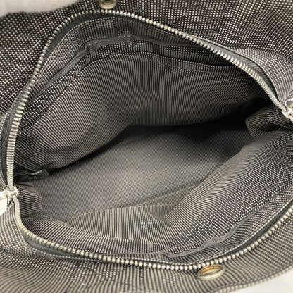 Hermes Handbag Her Line PM Canvas Gray Silver Hardware Women