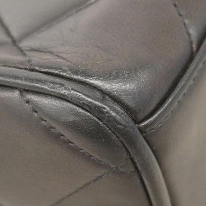 Chanel Shoulder Bag Matelasse Lambskin Black Gold Hardware Women