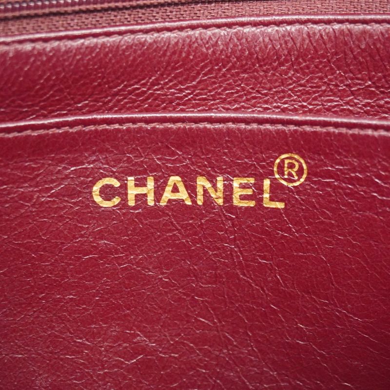 Chanel Shoulder Bag Matelasse Lambskin Black Gold Hardware Women