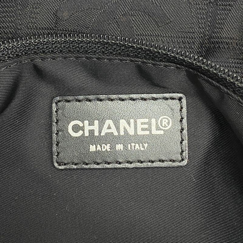 Chanel Tote New Travel Nylon Black Cles Deuce