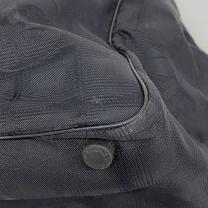 Chanel Tote New Travel Nylon Black Cles Deuce