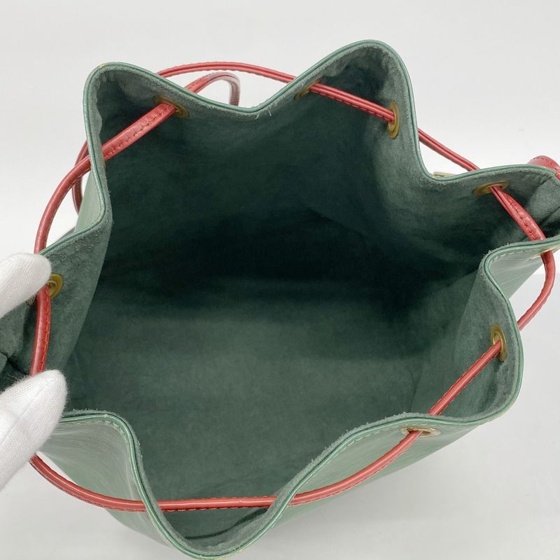 Louis Vuitton Epi Petite Noe M44147 Shoulder Bag Borneo Green/castilian Red