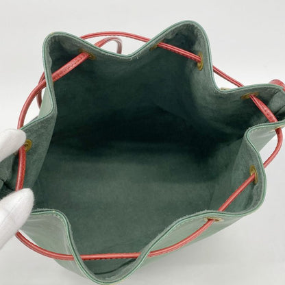 Louis Vuitton Epi Petite Noe M44147 Shoulder Bag Borneo Green/castilian Red