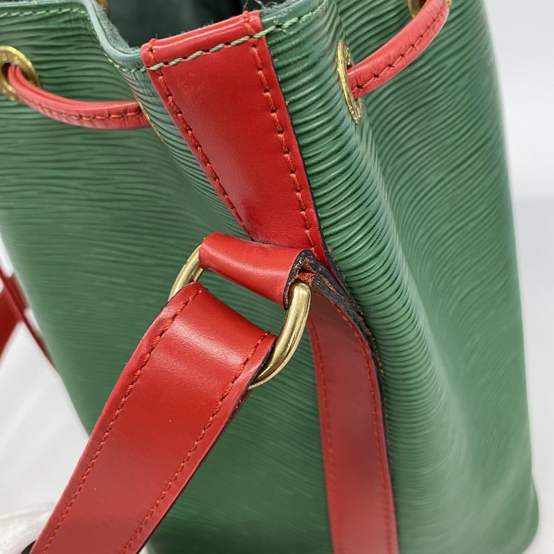 Louis Vuitton Epi Petite Noe M44147 Shoulder Bag Borneo Green/castilian Red
