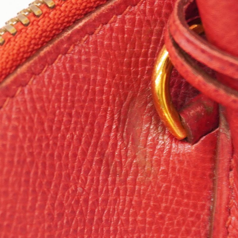 Hermes Handbag Bolide 35 Courchevel Rouge Viv Gold Hardware 00W Engraved 2way