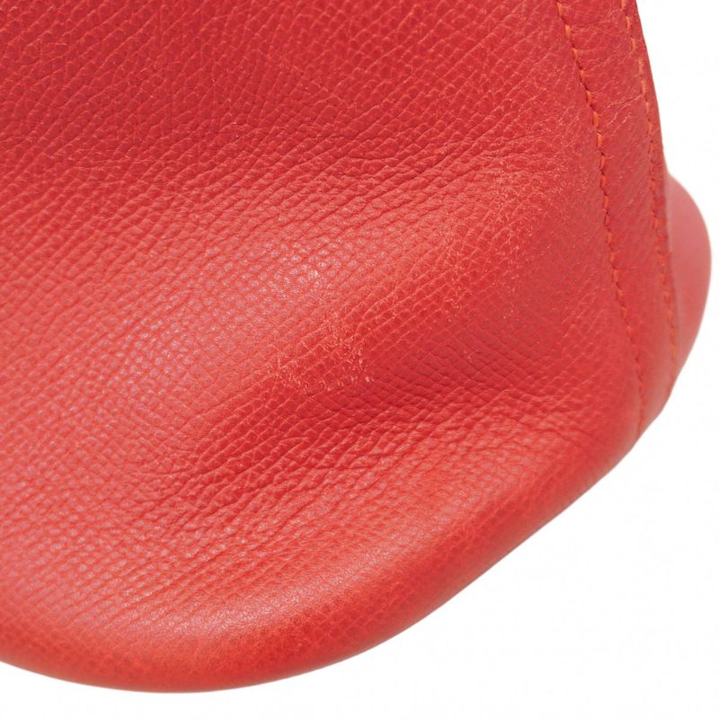 Hermes Handbag Bolide 35 Courchevel Rouge Viv Gold Hardware 00W Engraved 2way