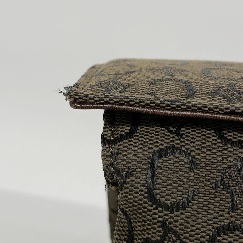 Celine Handbag C Macadam Canvas Brown Gold Hardware Women