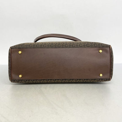 Celine Handbag C Macadam Canvas Brown Gold Hardware Women