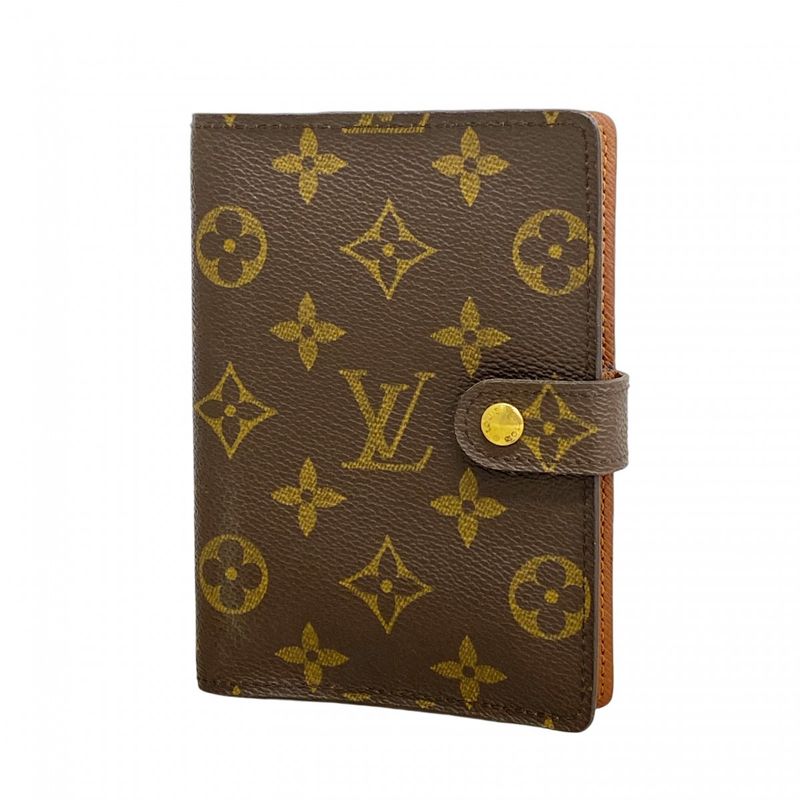 Louis Vuitton Notebook Cabas Monogram Agenda PM R20005 Brown Men Women Unisex