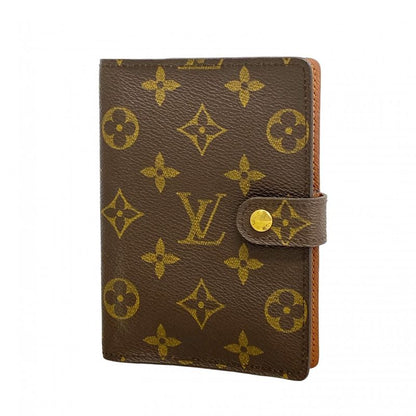 Louis Vuitton Notebook Cabas Monogram Agenda PM R20005 Brown Men Women Unisex