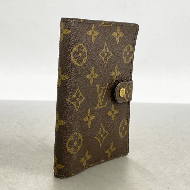 Louis Vuitton Notebook Cabas Monogram Agenda PM R20005 Brown Men Women Unisex