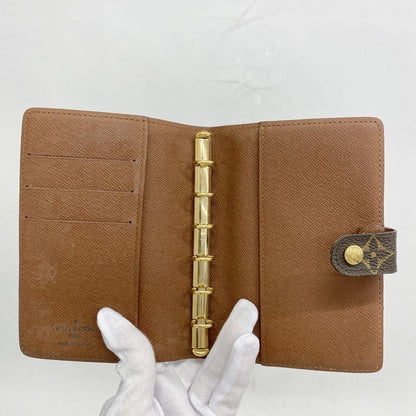 Louis Vuitton Notebook Cabas Monogram Agenda PM R20005 Brown Men Women Unisex