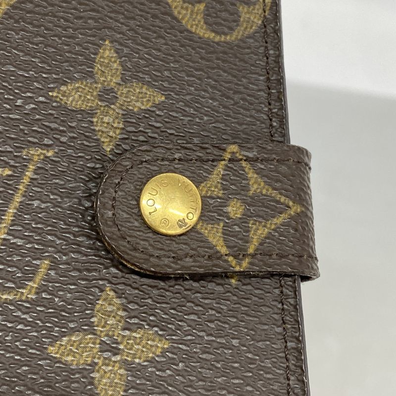 Louis Vuitton Notebook Cabas Monogram Agenda PM R20005 Brown Men Women Unisex