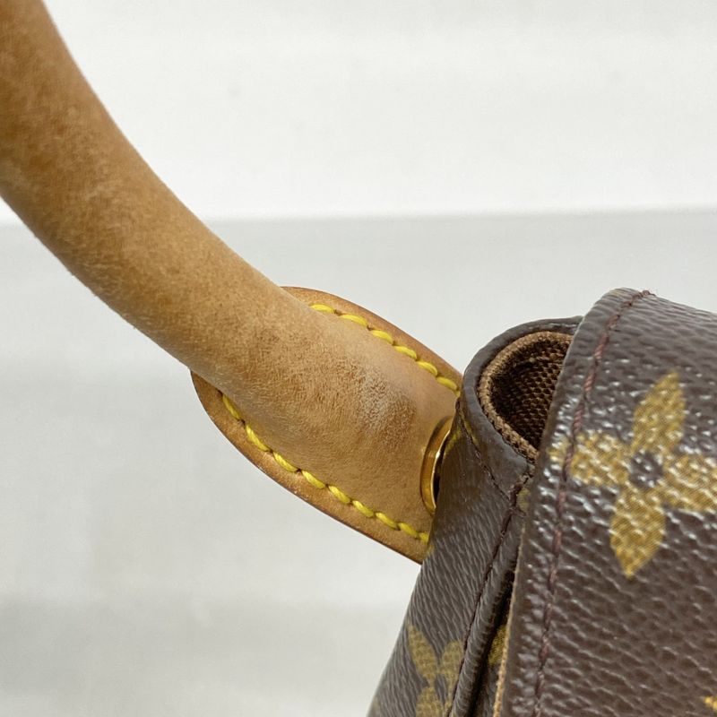 Louis Vuitton Shoulder Bag Monogram Mini Looping M51147 Brown Ladies