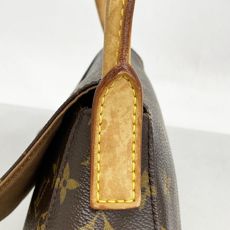 Louis Vuitton Shoulder Bag Monogram Mini Looping M51147 Brown Ladies