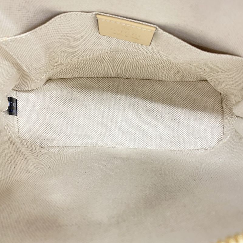 Gucci Handbag Horsebit 640716 Leather Beige Gold Hardware 2way Bag Ladies