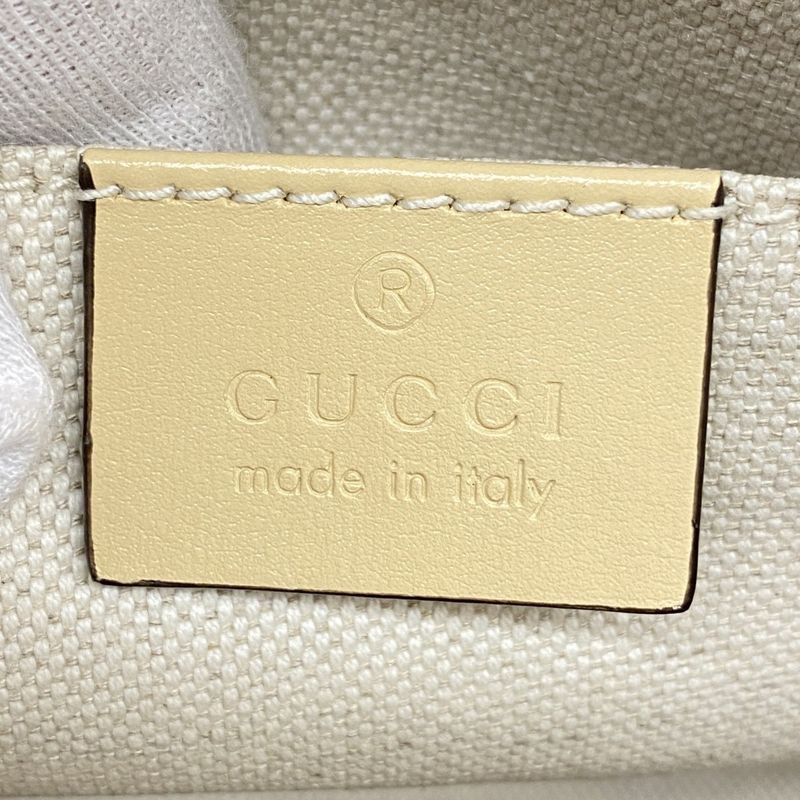 Gucci Handbag Horsebit 640716 Leather Beige Gold Hardware 2way Bag Ladies