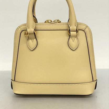 Gucci Handbag Horsebit 640716 Leather Beige Gold Hardware 2way Bag Ladies