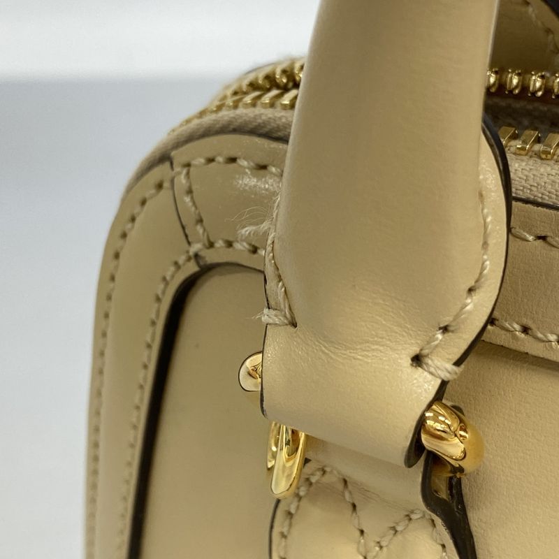 Gucci Handbag Horsebit 640716 Leather Beige Gold Hardware 2way Bag Ladies