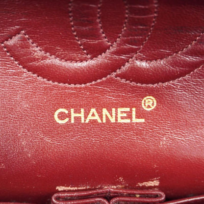 Chanel Shoulder Bag Matelasse Lambskin Black Gold Hardware Women