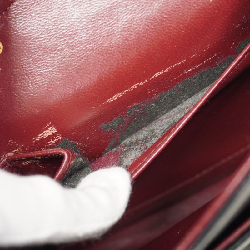 Chanel Shoulder Bag Matelasse Lambskin Black Gold Hardware Women