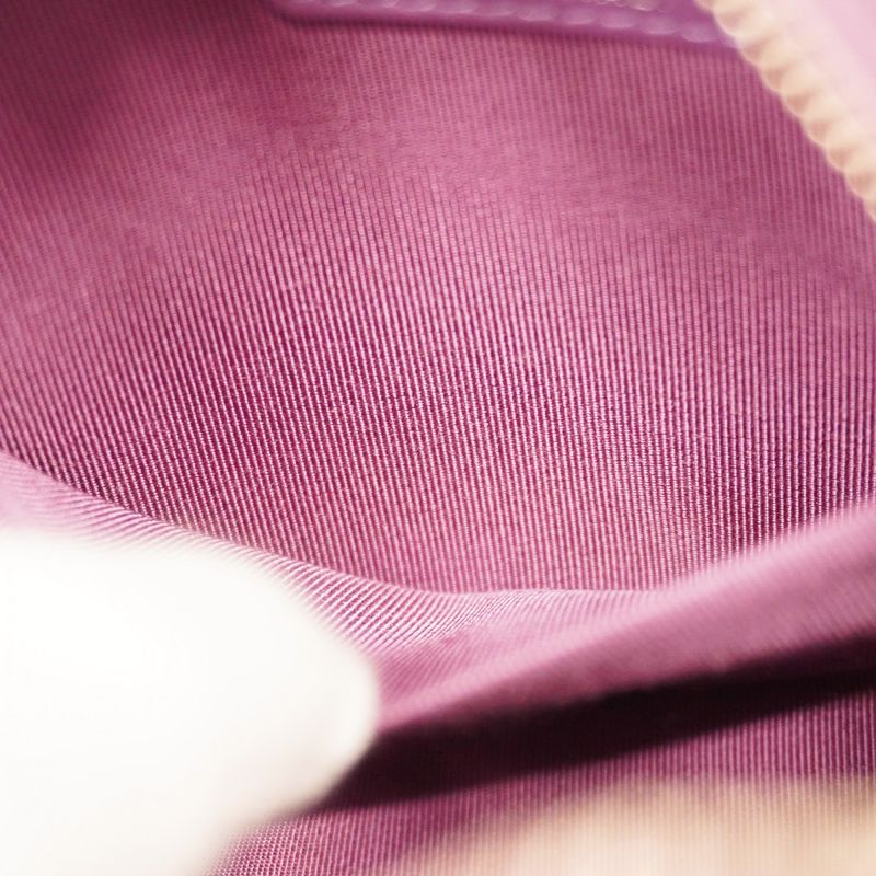 Chanel Shoulder Bag Matelasse Lambskin Purple Silver Hardware Women