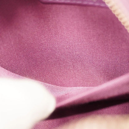 Chanel Shoulder Bag Matelasse Lambskin Purple Silver Hardware Women