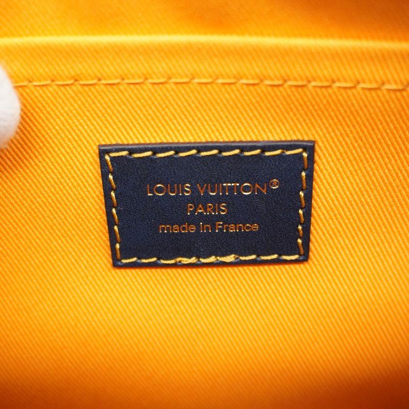 Louis Vuitton Handbag Monogram Heritage Keepall Bandoliere 25 M25786 Blue