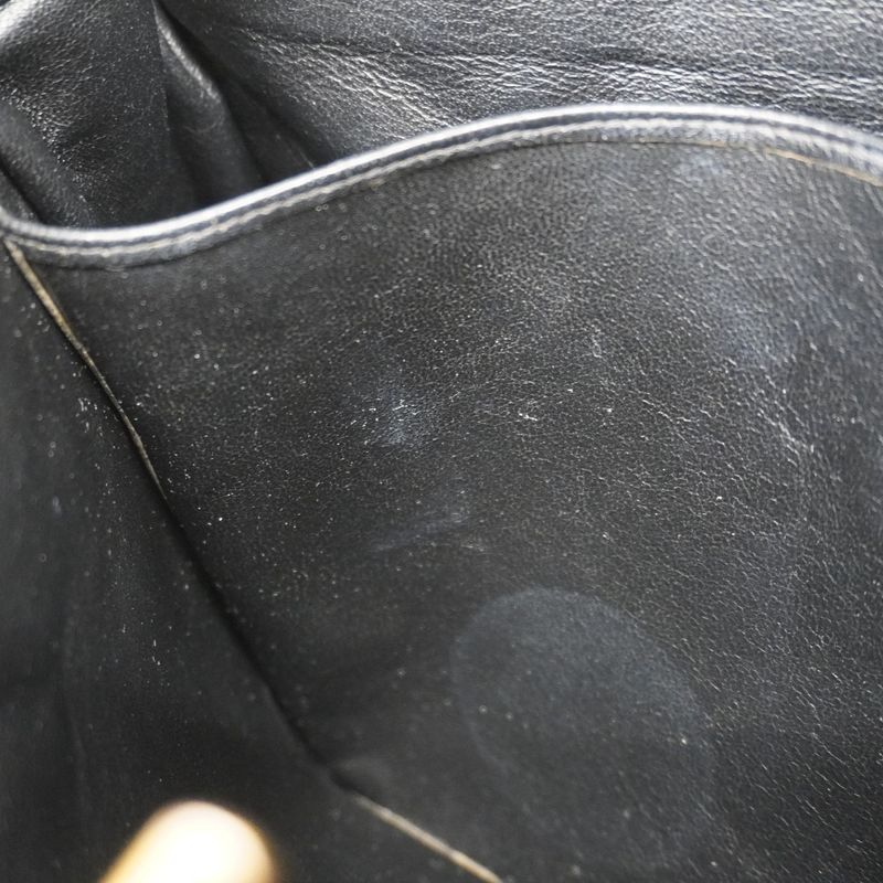 Chanel Shoulder Bag Matelasse Caviar Skin Black Gold Hardware Women