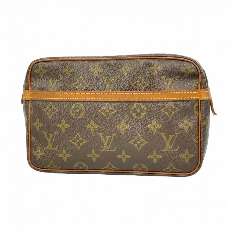 Louis Vuitton Clutch Bag Monogram Compiegne 23 M51847 Brown Men Women Unisex