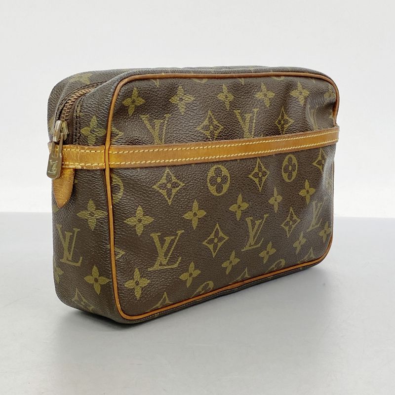 Louis Vuitton Clutch Bag Monogram Compiegne 23 M51847 Brown Men Women Unisex