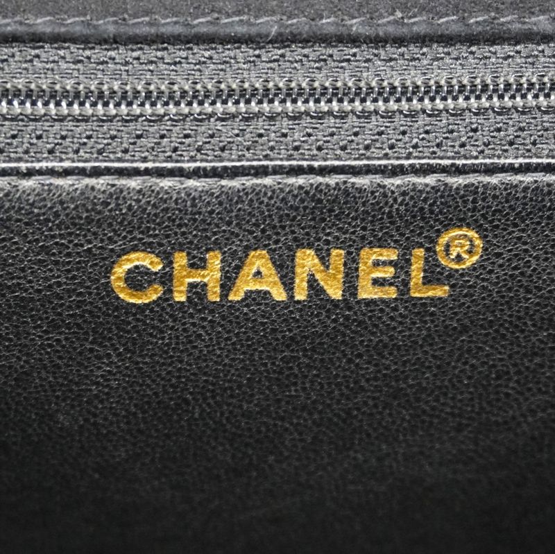 Chanel Shoulder Bag Matelasse Suede Black Gold Hardware Women