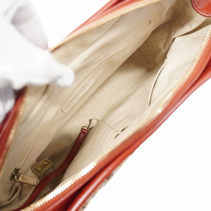 Chanel Shoulder Bag Gabrielle Tweed Red Gold/silver Hardware Women