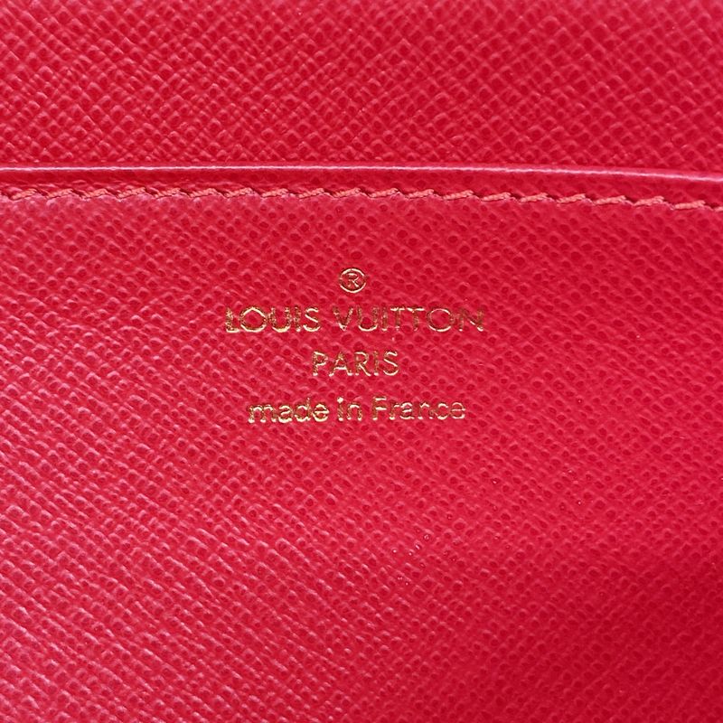 Louis Vuitton Long Wallet Damier T&B Portefeuille Complice N61740 Red Ebène