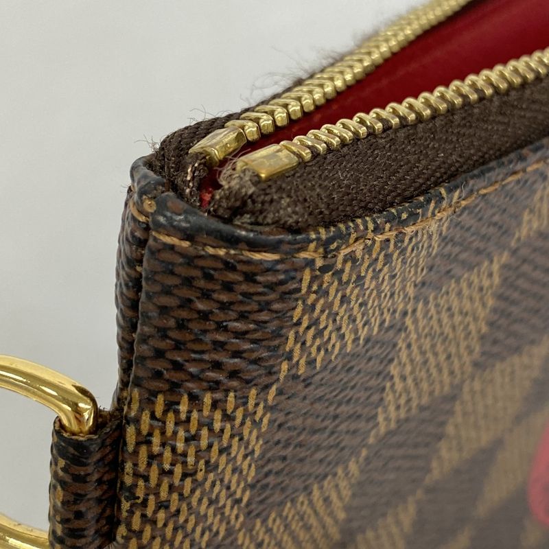 Louis Vuitton Long Wallet Damier T&B Portefeuille Complice N61740 Red Ebène