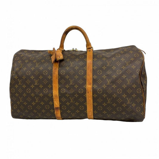 Louis Vuitton Boston Bag Monogram Keepall 60 M41422 Brown Men Women Unisex