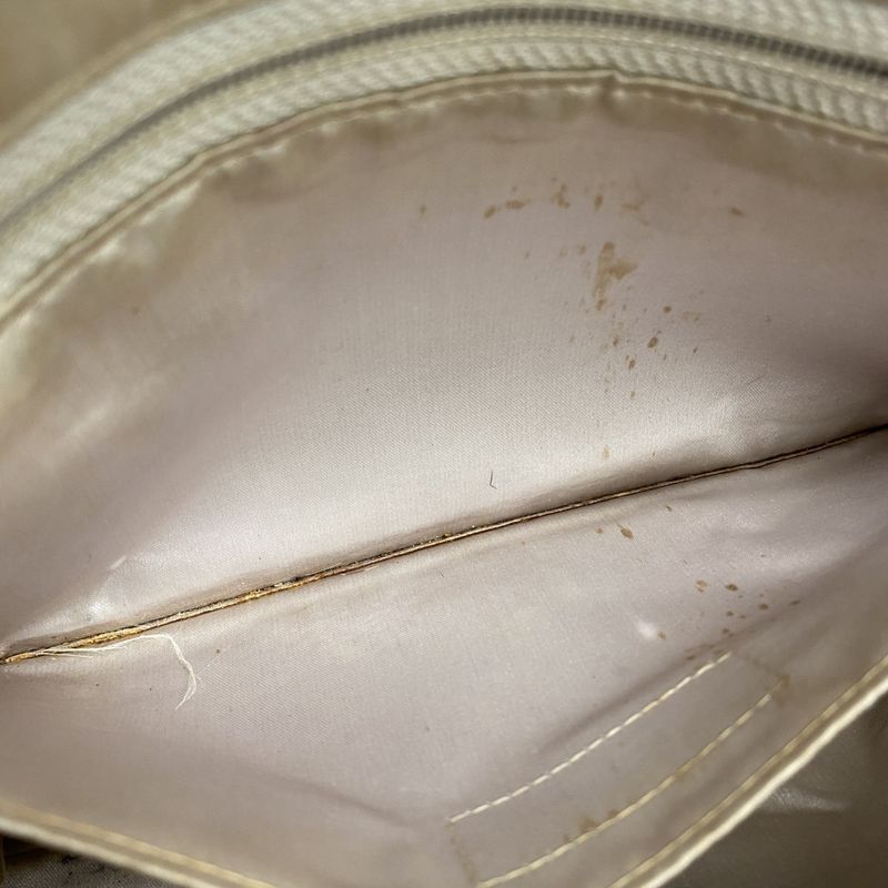 Chanel Shoulder Bag New Travel Nylon Beige Silver Hardware Women