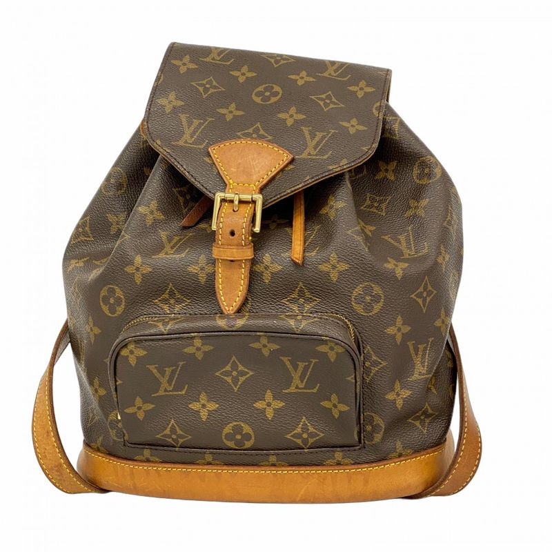 Louis Vuitton Backpack Daypack Monogram Montsourismm M51136 Brown Women's