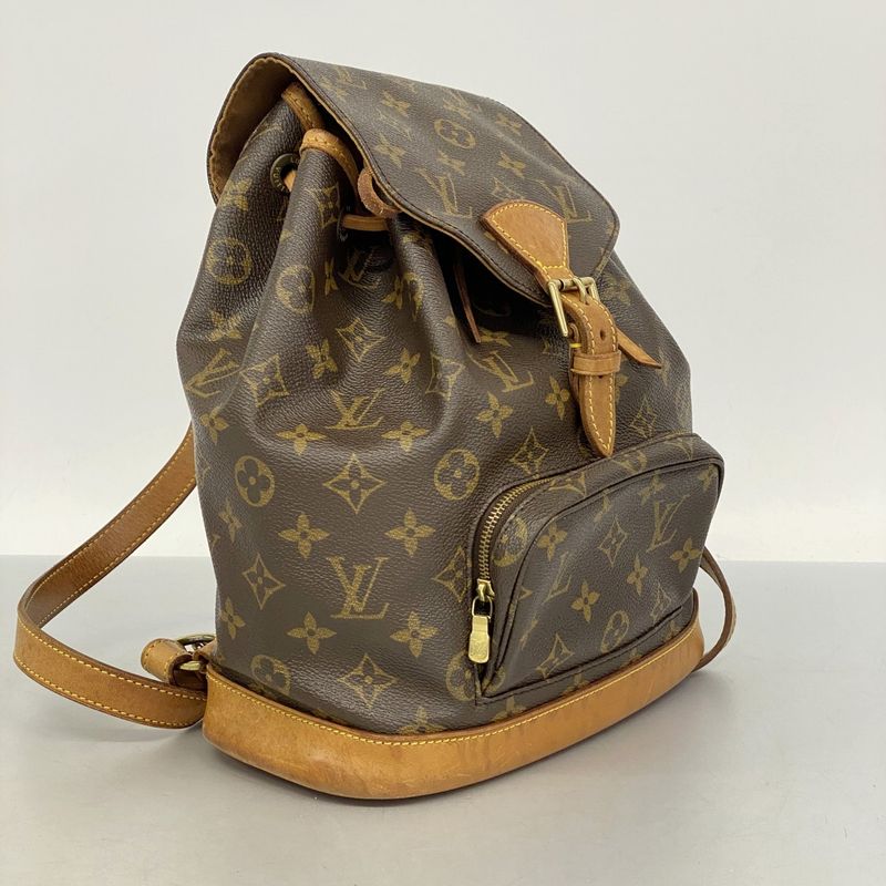 Louis Vuitton Backpack Daypack Monogram Montsourismm M51136 Brown Women's