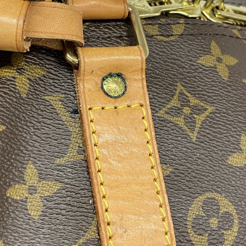 Louis Vuitton Boston Bag Monogram Keepall 55 M41424 Brown Men Women Unisex