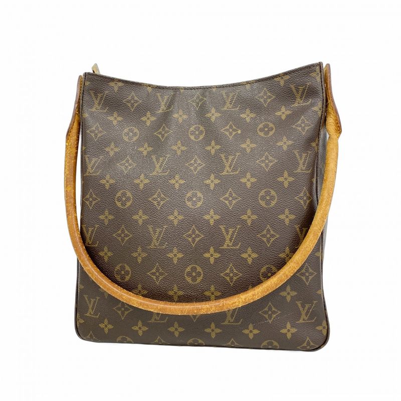 Louis Vuitton Shoulder Bag Monogram Looping GM M51145 Brown Ladies
