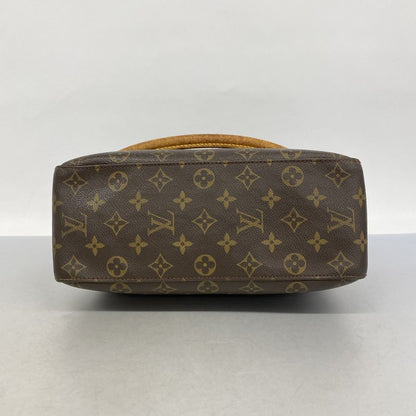 Louis Vuitton Shoulder Bag Monogram Looping GM M51145 Brown Ladies
