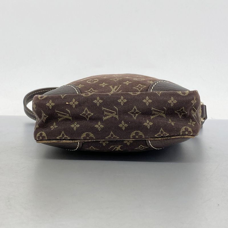 Louis Vuitton Shoulder Bag Monogram Mini Lin Danube M95228 Gray Ebeneu Women's