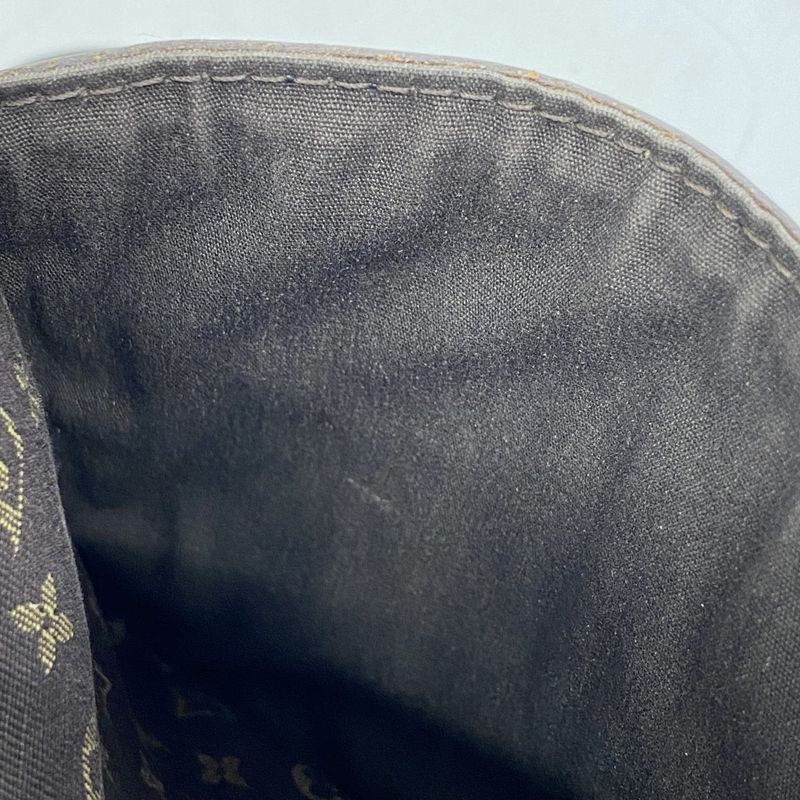 Louis Vuitton Shoulder Bag Monogram Mini Lin Danube M95228 Gray Ebeneu Women's