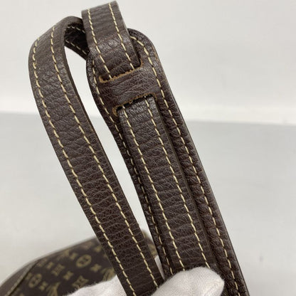 Louis Vuitton Shoulder Bag Monogram Mini Lin Danube M95228 Gray Ebeneu Women's