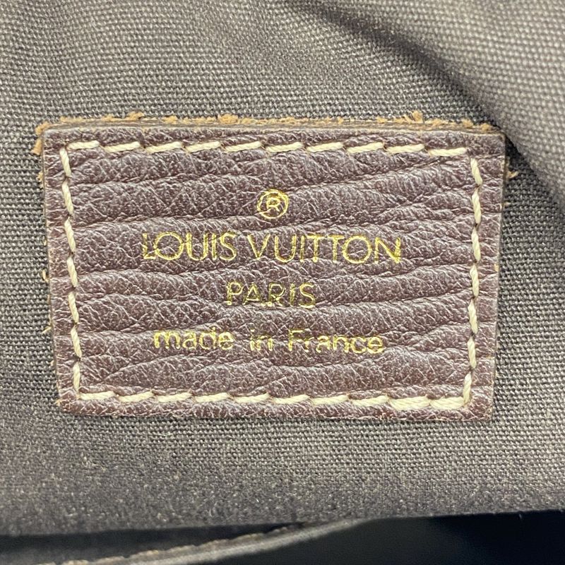 Louis Vuitton Shoulder Bag Monogram Mini Lin Danube M95228 Gray Ebeneu Women's